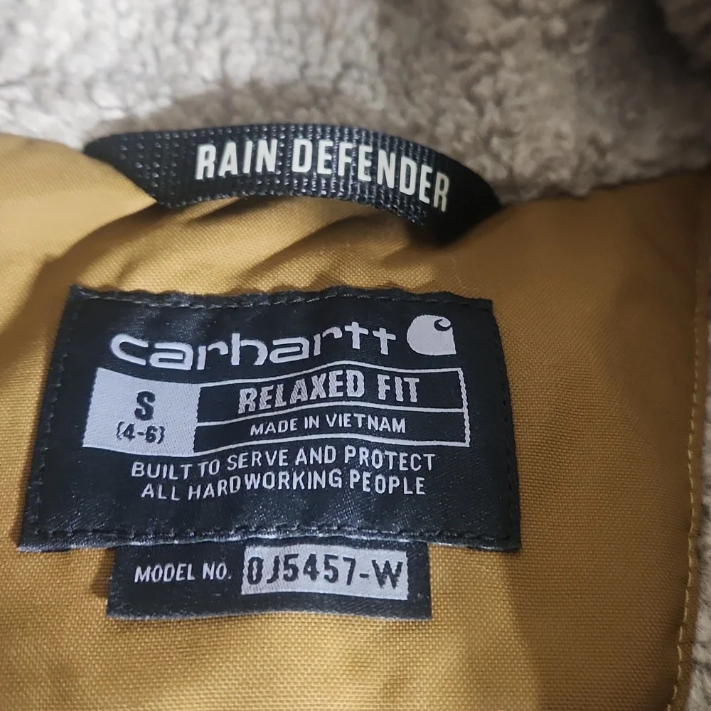 COPY - CARHARTT 🔥 Montana Insulated womens RAIN DEFENDER WIND FIGHTER Rlxd xsml - Picture 5 of 11